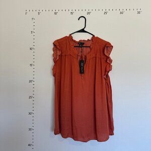 NWT 2XL JNY Burnt Orange Blouse